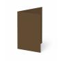 Trippelkarte - Leporello 220g/m² DIN B6 3-Fach in braun